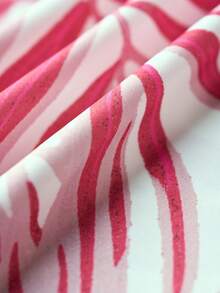 Airaco 时尚雪纺无袖印花衬衫，领口系带，简约设计，女士款 - 彩色 - 查看 6