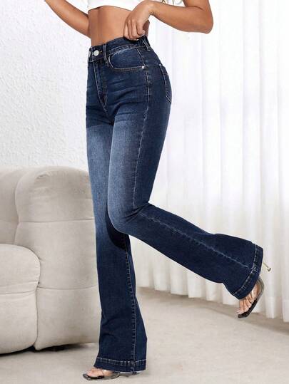 EMERY ROSE Plus Size Faded Casual Denim Jeans