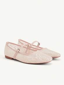 CUCCOO CHICEST Women's Embroidered Breathable Flat Sandals, Versatile For Work And Casual Wear, Summer Wedding Shoes Summer Shoes Bride Shoes - Pink - View 3