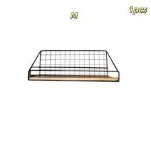 1 Giá để đồ treo tường phòng tắm tại nhà có thanh sắt, chịu tải cao, di động, đựng mỹ phẩm, chăm sóc da và đồ dùng phòng tắm - màu đen - Xem 10