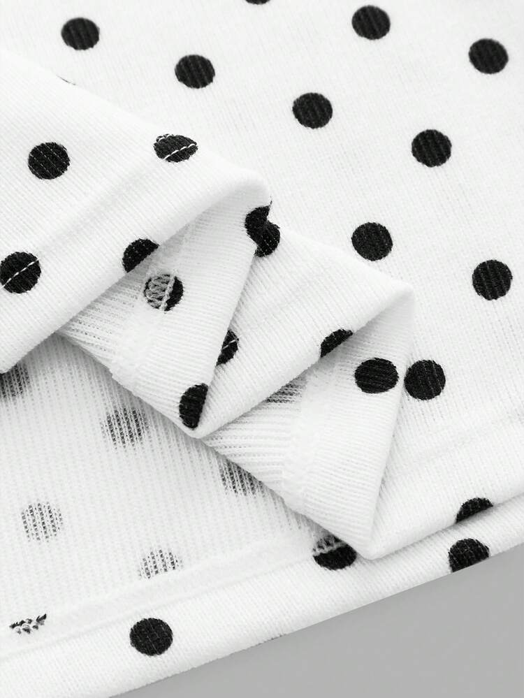 Polka Dot Rib Mini Dress With Boat Boatneck Line And Contrast Piping Vintage Chic Spring Summer Elegant French Style Dress Chic Parisian Style Dress Vacation Dress