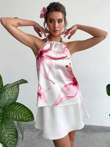 RiviMae Nevyona 女士露背休闲上衣，时尚沙滩度假上衣 - 彩色 - 查看 4