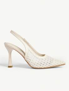 CUCCOO CHICEST Women Heeled Sandals Wedding Shoes - Apricot - View 2