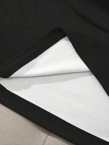SHEIN Débardeur décontracté femme à col V profond contrasté, top élégant et confortable à col V, convient pour un port quotidien - Multicolore - Voir 5