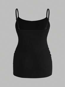 Modmama 孕妇休闲舒适吊带背心 - 黑與白 - 查看 14