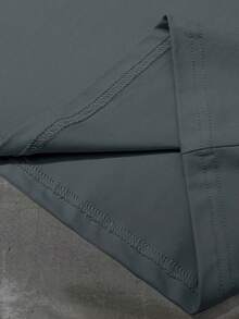 Manfinity EMRG Camiseta de manga corta de cuello redondo casual con estampado de letras y números para hombre, verano - Gris - Ver 6