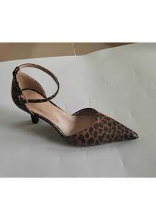 CUCCOO SZL Giày cao gót khoét rỗng cao cấp dành cho nữ, bộ sưu tập Xuân/Hè 2025. - Mẫu báo nâu - Xem 8