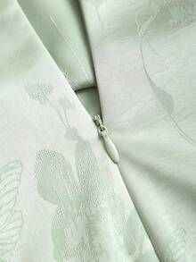 Sweetra Spring/Summer New Arrival Halter Midi Dress, Suitable For Vacation, Birthday Party Outfit - Green - View 3