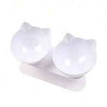 PETSIN 1 Bát ăn và uống cho mèo, bát cho thú cưng có phần cổ cao, chống trượt, miệng bát nghiêng, dùng để uống và ăn, bát đôi cho mèo và chó, bát đựng nước. - Nhiều màu - Xem 20