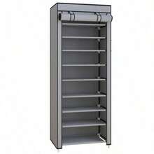 10 Layer Shoe Rack, 9 Compartments With Dust Cover, Shoe Rack Storage And Organization Rack - Multicolor - View 10