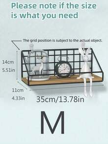 1 Giá để đồ treo tường phòng tắm tại nhà có thanh sắt, chịu tải cao, di động, đựng mỹ phẩm, chăm sóc da và đồ dùng phòng tắm - màu đen - Xem 3