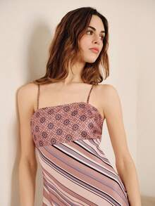 lacRébo 印花无袖中长连衣裙 - 彩色 - 查看 2