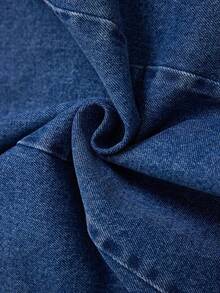 GlowEve Women's Casual Versatile Side Tie Denim Skirt - Blue - View 3