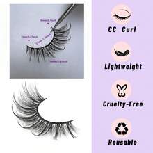 7 Pairs Faux Mink Lashes With Wispy Fairy, Cat Eye And Spiky Strip Design, Natural Look, For Eyelash Extension - Natural Lashes - View 10