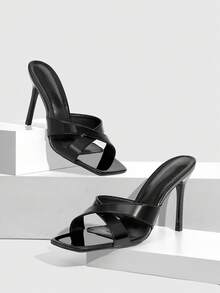 CUCCOO SZL Women Heeled Sandals - Mirror black - View 3
