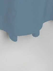 EMERY ROSE 大码女式休闲纯色短裙 - 霧霾藍 - 查看 5