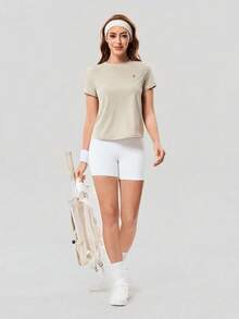 OutZeal 防晒 UPF50+ 清凉防晒T恤 女款宽松版 - 卡其色 - 查看 5