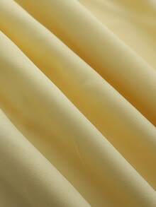 GlowEve 2026 Spring/Summer New Yellow Women's Vacation Ruffled Waist A-Line Lace Patchwork Spaghetti Strap Maxi Dress - Light Yellow - View 5