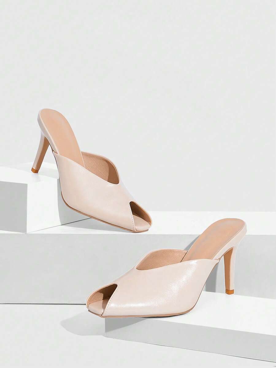 CUCCOO SZL Women's Fashionable Elegant Heeled Sandals For Party And Commute For Christmas Spring Shoes - Apricot - View 1