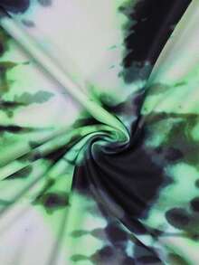 Zalmeno Men's Minimalist Printed Round Neck Short Sleeve Rash Guard - Green - View 8