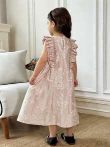 DAZY Girls (Toddler) Casual Dress, Autumn - Pink - View 3