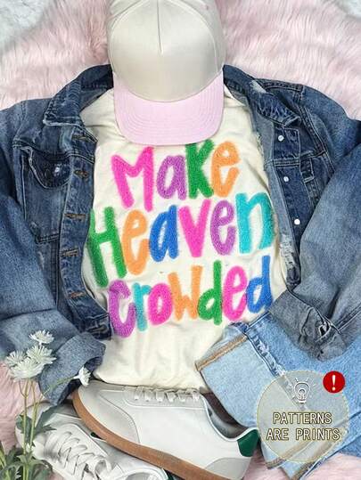 DrmWander Women's T-Shirt, Casual Street Style Graphic Short Sleeve T-Shirt, Cute Summer Top