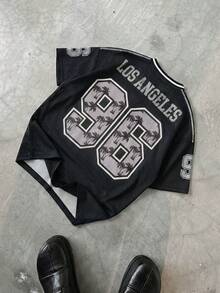 PAVTROS Camiseta casual de manga corta para hombre con estampado de letras y palmeras - Multicolor - Ver 2