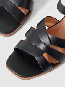 Sleekvia WOMEN HEELED SANDALS - Black - View 4