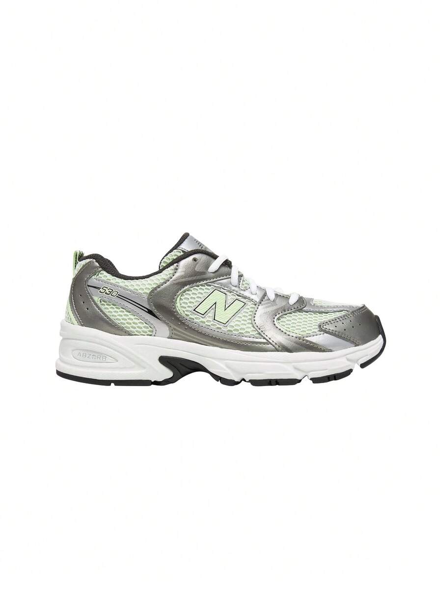 New Balance أحذية رياضية للأطفال 530 فضي معدني داكن/بطيخ GR530ADF - ماء البطيخ المعدني الفضي الداكن - مشاهدة 1