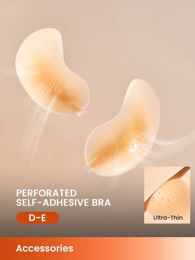Plus Soutien-gorge réutilisable adhésif autoadhésif sans dos sans bretelles perforé invisible Lift- pour mariage