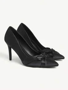 CUCCOO CHICEST Women's Shoes Are Fashionable And Versatile, Elegant Black Bow High Heels, Spring And Summer Shoes. - Black - View 3