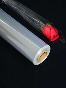 1roll Gift Wrapping Paper, Minimalist Clear Gift Wrapping Paper For Wedding, Party Valentine Day - transparent - View 4