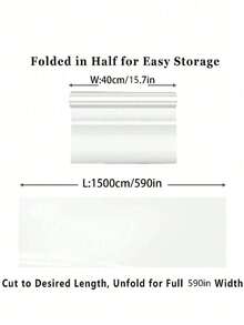 1roll Gift Wrapping Paper, Minimalist Clear Gift Wrapping Paper For Wedding, Party Valentine Day - transparent - View 16