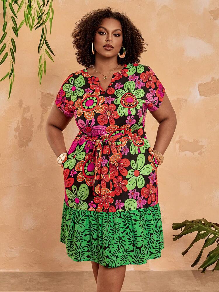 Plus Size Women's Printed Patchwork Dress,Vacation Outfits Women,Floral Dresses For Women,Holiday Outfits For Women ,Summer Outfit For Women ,Spring Outfit Women Plus Size Tropical Dress Plus Size Vacation Dress Tropical Vacation Outfits Plus Size Plus Size Boho Dress Plus Size Summer Dresses For Women Plus Size Vacation Outfits Plus Size Resort Wear Plus Size Women's Summer Outfits Maweii Plus Size Dress Vacation Casual Women's Plus Size Dresses Plus Size Summer Outfits Tropical Outfit For Women Plus Size Plus Size Spring Clothes Plus Size Floral Tropical Dress Women's Plus Size Dresses Plus Size Summer Resort Wear Plus Size Spring Dresses