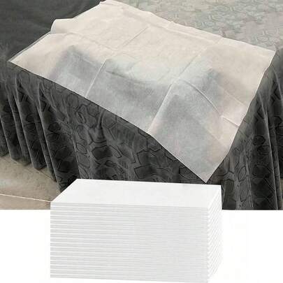 Bộ 10/50/100/150/200 chiếc vỏ gối dùng một lần, vỏ gối mềm không dệt dành cho thẩm mỹ viện, spa tại nhà và tiệm nail, tấm bảo vệ vệ sinh.