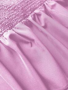 Rustia 大码女式黑色吊带休闲背心 - 紫丁香色 - 查看 3