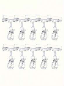 10 piezas Soportes giratorios de acrílico transparente para etiquetas de precio, etiquetas de exhibición de doble cara, adecuados para oficina, negocios, tiendas minoristas, supermercados, exposiciones, letreros de plástico, tarjetas de precio - Multicolor - Ver 7