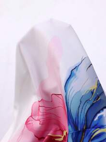 Miaspire 大码女式无袖白色印花上衣 - 彩色 - 查看 6