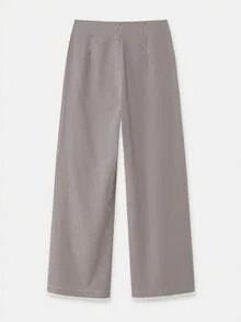 lacRébo Pantalones rectos de pata de gallo con detalles de encaje en el bajo - Multicolor - Ver 7