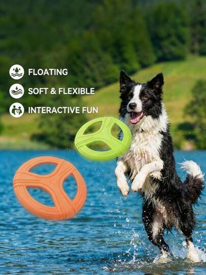 PETSIN 1PC Dog TPR Toy - Interactive Training Chewable Pet Toy Floating Water Retrieval Dog Toy