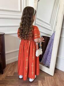 DAZY Girls (Toddler) Casual Dress, Autumn - Red - View 2