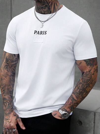 Manfinity CasualCool 男士休闲圆领短袖T恤，夏季日常穿着百搭