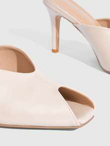 CUCCOO SZL Women's Fashionable Elegant Heeled Sandals For Party And Commute For Christmas Spring Shoes - Apricot - View 4