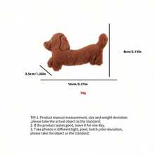 PETSIN Cute Sausage Dog Shaped Plush Cat Toy, Containing Sound Paper For Interactive Play With Cats - Multicolor - View 9
