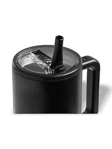 Sports Water Bottle HydroJug Traveler Tumbler 40oz Portable Sweat Absorption Leakproof Solid Easy To Wash Versatile Daily Unisex Black CUPBLCKSTDCUP1 - Black - View 2