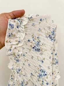 Party Dress With Deep V-Neck, Floral Print And Draping, Suitable For Summer, Plus Sizes For Women - 彩色 - 查看 8