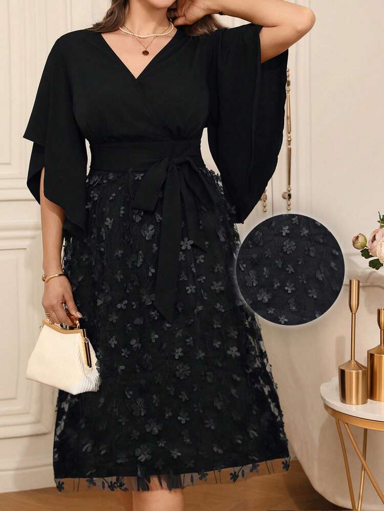 Plus Size Women Mesh Embroidered Patchwork Elegant Romantic Mid-Length Dress/Summer/Elegant/Wedding Guest Dress Curve Plus Size Black Elegant Dress Black Church Dress Funeral Outfit For Women Black Dress,Weddings & Events,Elegant Dresses For Party,Graduation Outfit For Mother,Festival Outfits For Women,Birthday Dresses For Women,Formal Attire For Women,Black Dresses For Women French Style Dress,Spring Dresses,Black Dress For Women Black Spring Dress Black Tie Dress For Women Funeral Dresses For Women Latest Dress Black Tie Event Outfits For Women Women Elegant Outfits Occasion Dresses For Women Women's Dress Formal Wear Party Dress For Women Special Occasion Wrap Around Dresses For Ladies Women Dresses Elegant Classic