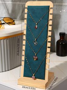 1件项链展示架，珠宝和宝石实物展示道具，展示架，配饰手镯挂钩，毛衣链展示架。 - 胡桃色 - 查看 8