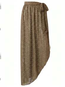 Swim Oasis Bộ đồ bơi nữ cao cấp kiểu dáng tối giản thanh lịch, chất liệu vải dệt họa tiết khoét rỗng, phối màu tương phản, đính hạt cườm, thuộc dòng 26SS, thích hợp cho các bữa tiệc bãi biển hoặc nghỉ dưỡng. - màu nâu - Xem 6