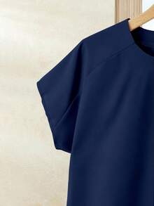 Rusticease 女士度假休闲纯色上衣+印花半裙套装（2件套），女士夏季服装，夏季半裙套装，半裙上衣套装，女士半裙上衣套装，印花半裙套装 - 彩色 - 查看 4